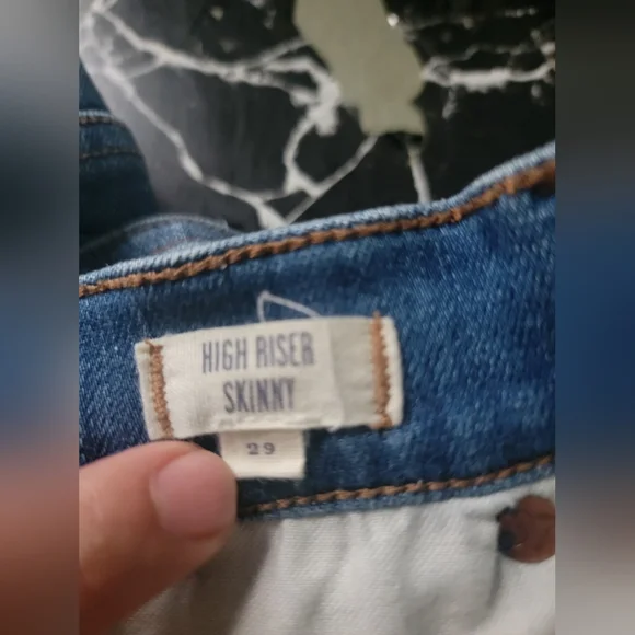 Madewell Blue Skinny Jeans Sleek Fit - Picture 7 of 8